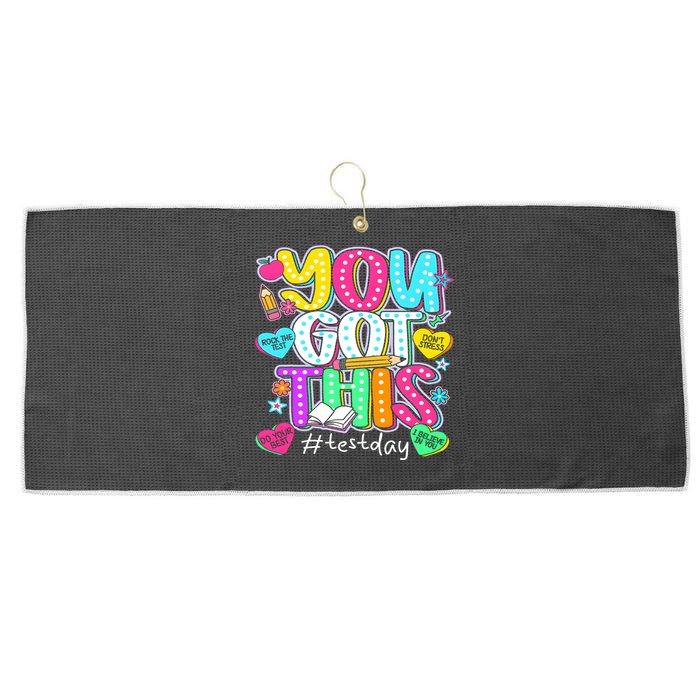 State Testing Day Motivational Teacher Groovy You Got This Large Microfiber Waffle Golf Towel