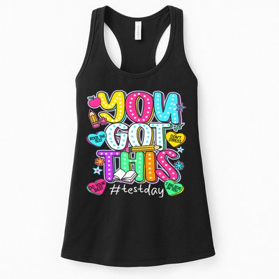 State Testing Day Motivational Teacher Groovy You Got This Womens Tank Top