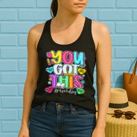 State Testing Day Motivational Teacher Groovy You Got This Womens Tank Top