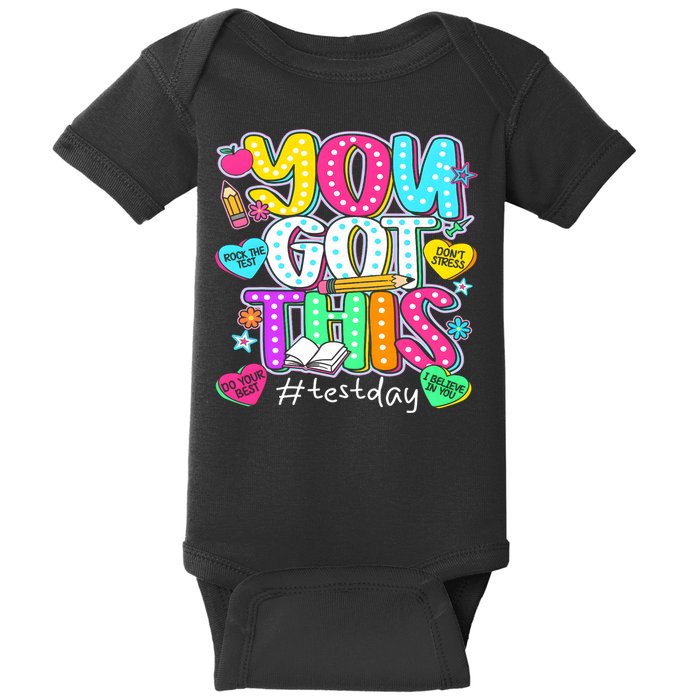 State Testing Day Motivational Teacher Groovy You Got This Baby Bodysuit