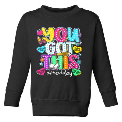 State Testing Day Motivational Teacher Groovy You Got This Toddler Sweatshirt