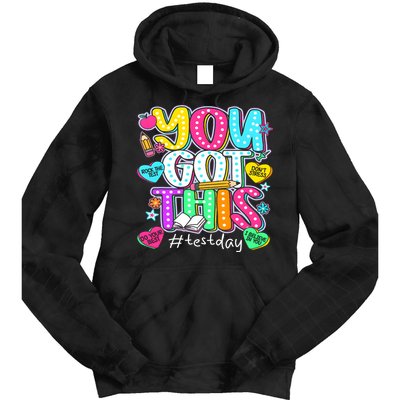 State Testing Day Motivational Teacher Groovy You Got This Tie Dye Hoodie