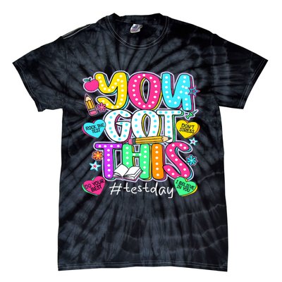 State Testing Day Motivational Teacher Groovy You Got This Tie-Dye T-Shirt