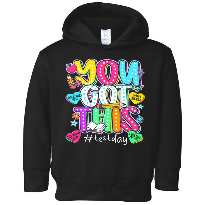 State Testing Day Motivational Teacher Groovy You Got This Toddler Hoodie