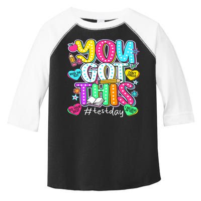 State Testing Day Motivational Teacher Groovy You Got This Toddler Fine Jersey T-Shirt