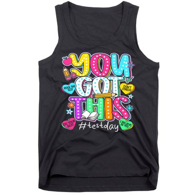 State Testing Day Motivational Teacher Groovy You Got This Tank Top