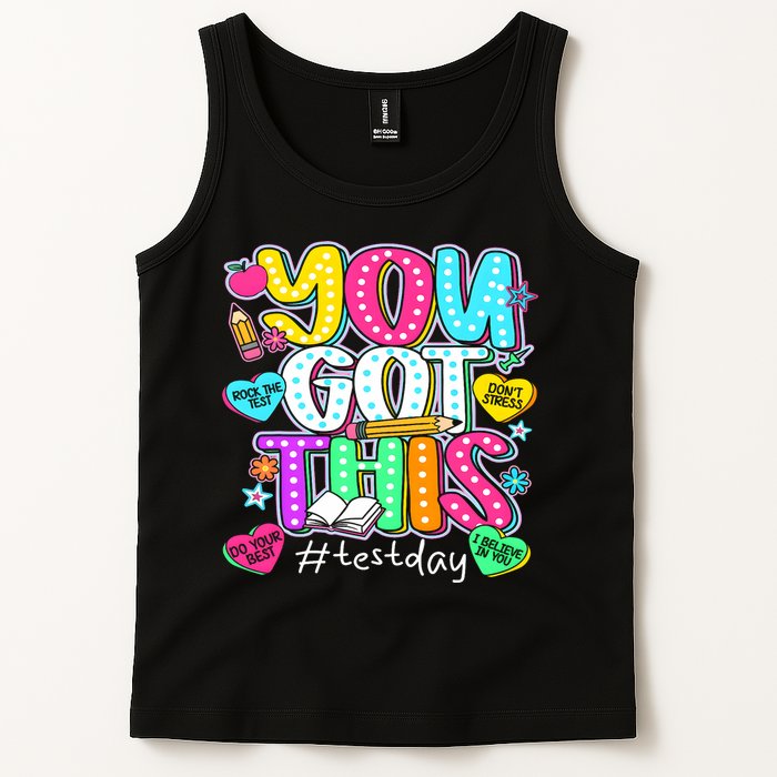 State Testing Day Motivational Teacher Groovy You Got This Tank Top