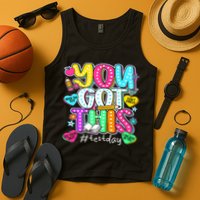State Testing Day Motivational Teacher Groovy You Got This Tank Top