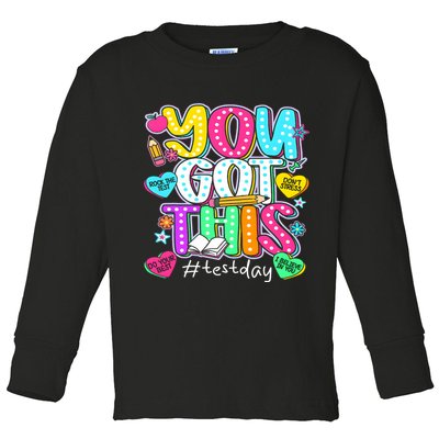 State Testing Day Motivational Teacher Groovy You Got This Toddler Long Sleeve Shirt