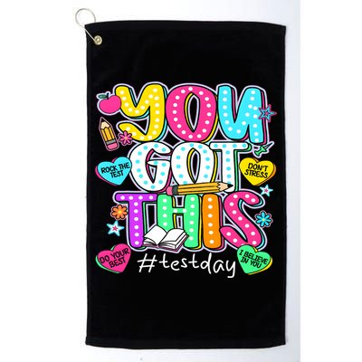 State Testing Day Motivational Teacher Groovy You Got This Golf Towel
