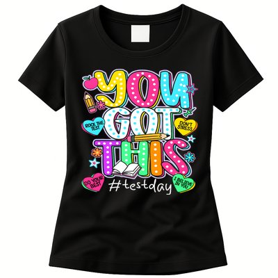 State Testing Day Motivational Teacher Groovy You Got This Womens T-Shirt