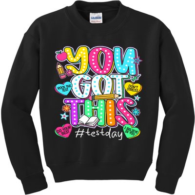State Testing Day Motivational Teacher Groovy You Got This Kids Sweatshirt