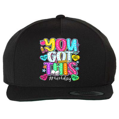 State Testing Day Motivational Teacher Groovy You Got This Wool Snapback Cap