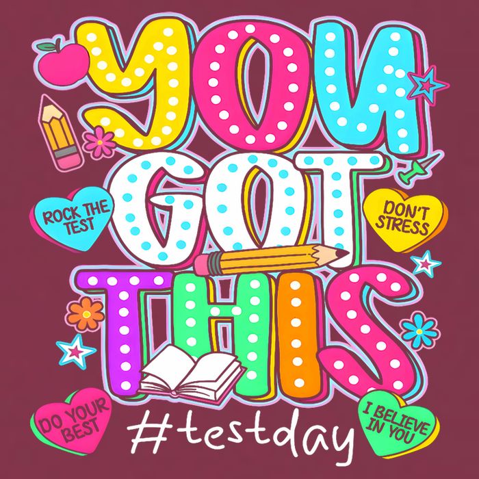 State Testing Day Motivational Teacher Groovy You Got This 16oz Travel Tumbler