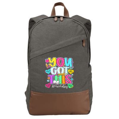 State Testing Day Motivational Teacher Groovy You Got This Cotton Canvas Backpack