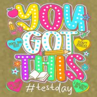 State Testing Day Motivational Teacher Groovy You Got This Garment-Dyed Women's Muscle Tee