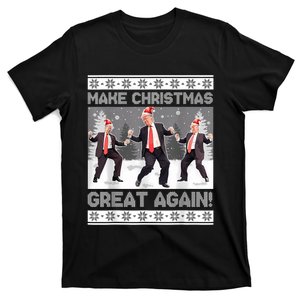 Santa Trump Dance Make Christmas Great Again Ugly Sweater T-Shirt