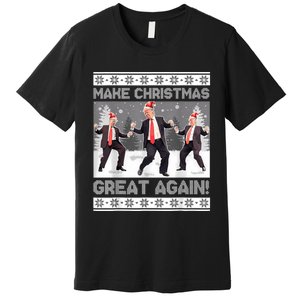 Santa Trump Dance Make Christmas Great Again Ugly Sweater Premium T-Shirt