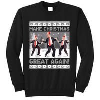 Santa Trump Dance Make Christmas Great Again Ugly Sweater Tall Sweatshirt