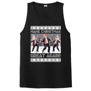 Santa Trump Dance Make Christmas Great Again Ugly Sweater PosiCharge Competitor Tank