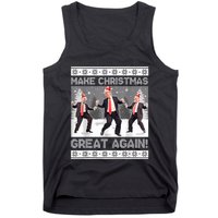 Santa Trump Dance Make Christmas Great Again Ugly Sweater Tank Top