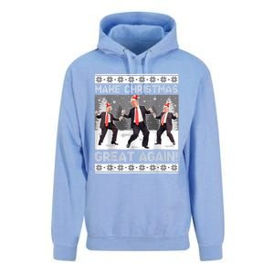 Santa Trump Dance Make Christmas Great Again Ugly Sweater Unisex Surf Hoodie