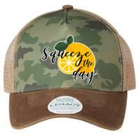 Squeeze The Day Lemon Motivational Legacy Tie Dye Trucker Hat