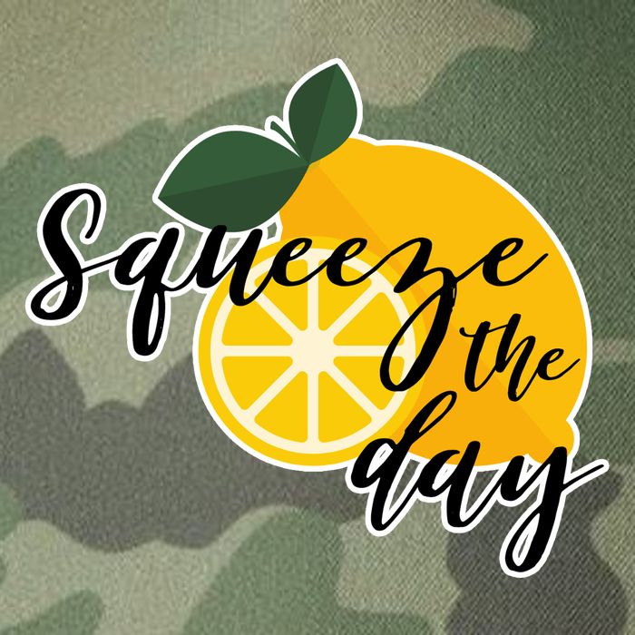 Squeeze The Day Lemon Motivational Legacy Tie Dye Trucker Hat