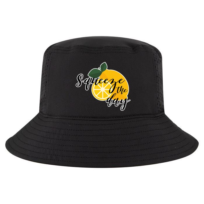 Squeeze The Day Lemon Motivational Cool Comfort Performance Bucket Hat