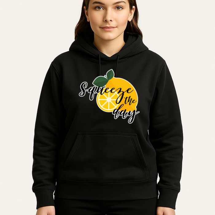 Squeeze The Day Lemon Motivational Hoodie