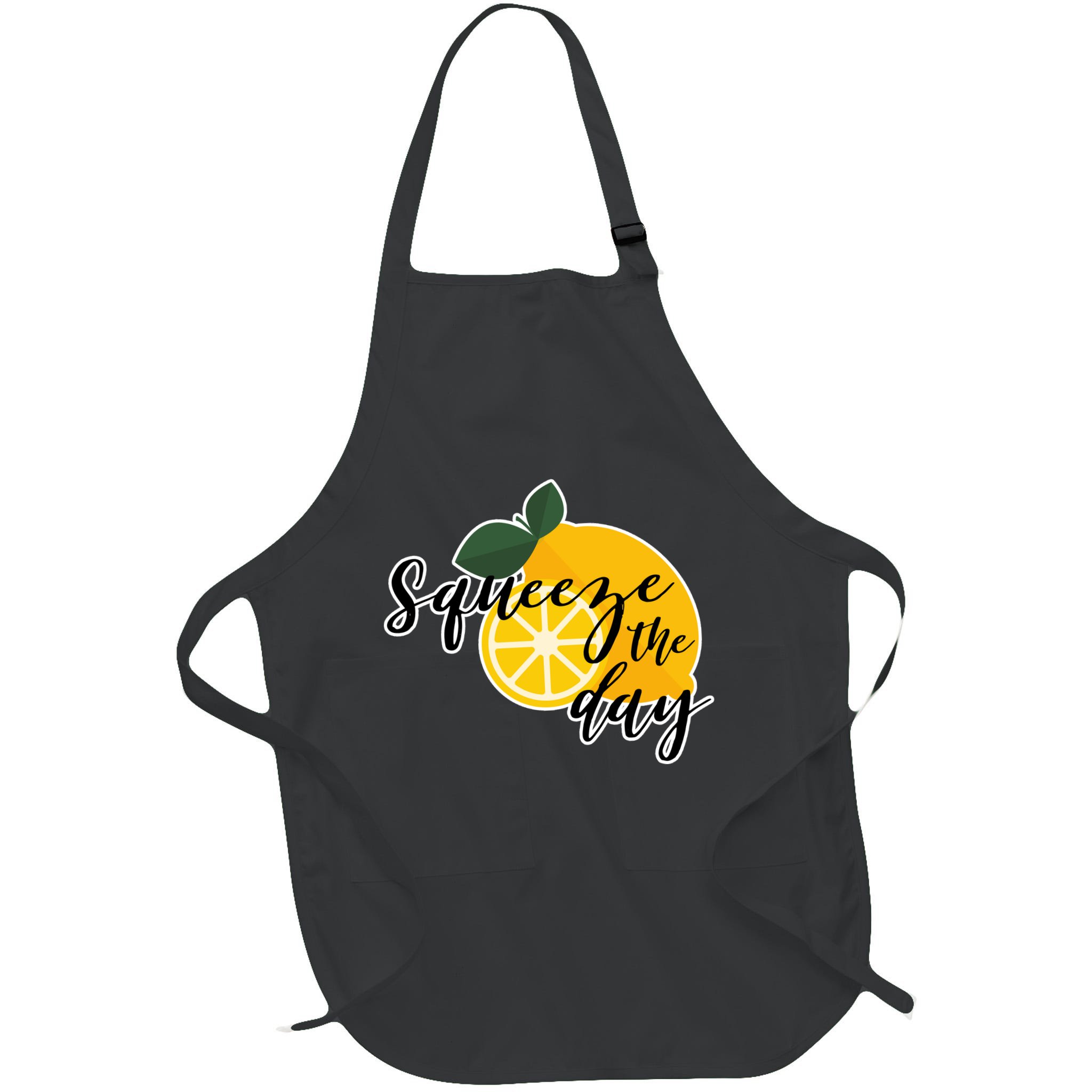 Squeeze The Day Lemon Motivational Apron