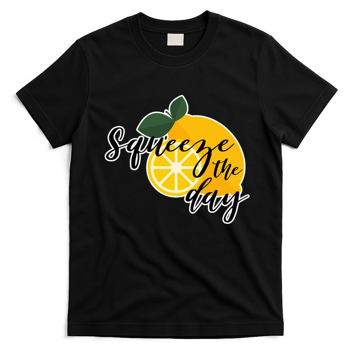 Squeeze The Day Lemon Motivational T-Shirt