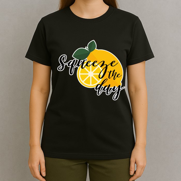 Squeeze The Day Lemon Motivational T-Shirt