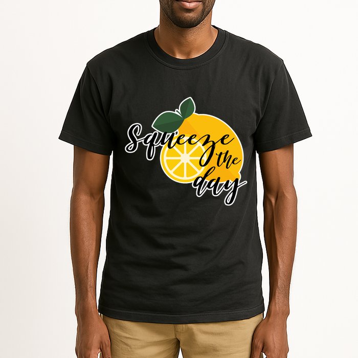 Squeeze The Day Lemon Motivational Tall T-Shirt