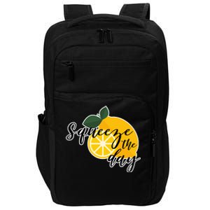 Squeeze The Day Lemon Motivational Impact Tech Backpack