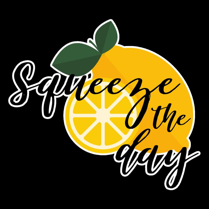 Squeeze The Day Lemon Motivational Sustainable Bucket Hat
