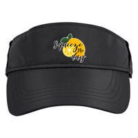 Squeeze The Day Lemon Motivational Adult Drive Performance Visor