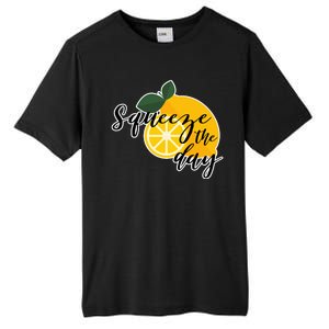 Squeeze The Day Lemon Motivational Tall Fusion ChromaSoft Performance T-Shirt