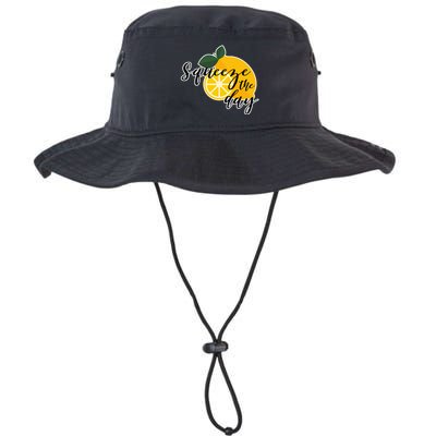 Squeeze The Day Lemon Motivational Bucket Hat