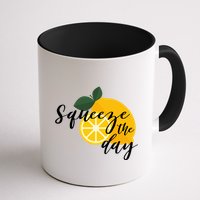 Squeeze The Day Lemon Motivational Mug