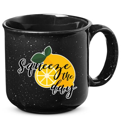 Squeeze The Day Lemon Motivational 15oz Campfire Ceramic Mug