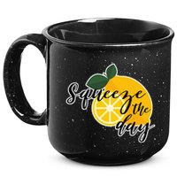 Squeeze The Day Lemon Motivational 15oz Campfire Ceramic Mug