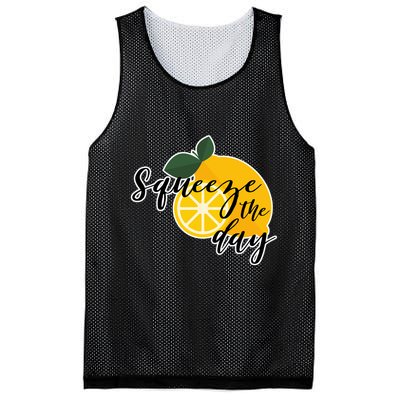 Squeeze The Day Lemon Motivational Mesh Reversible Basketball Jersey Tank