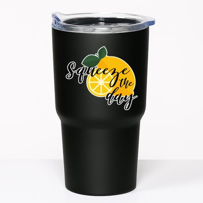 Squeeze The Day Lemon Motivational Tumbler