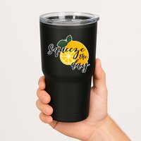 Squeeze The Day Lemon Motivational Tumbler