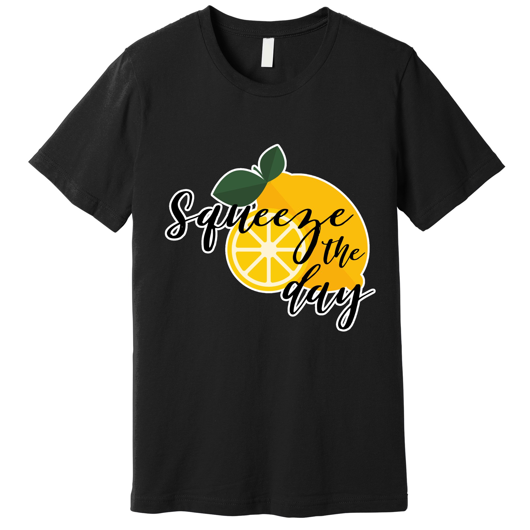 Squeeze The Day Lemon Motivational Premium T-Shirt