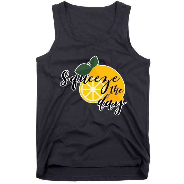 Squeeze The Day Lemon Motivational Tank Top