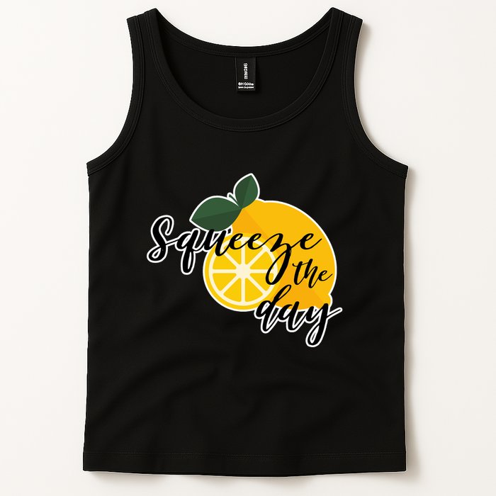 Squeeze The Day Lemon Motivational Tank Top