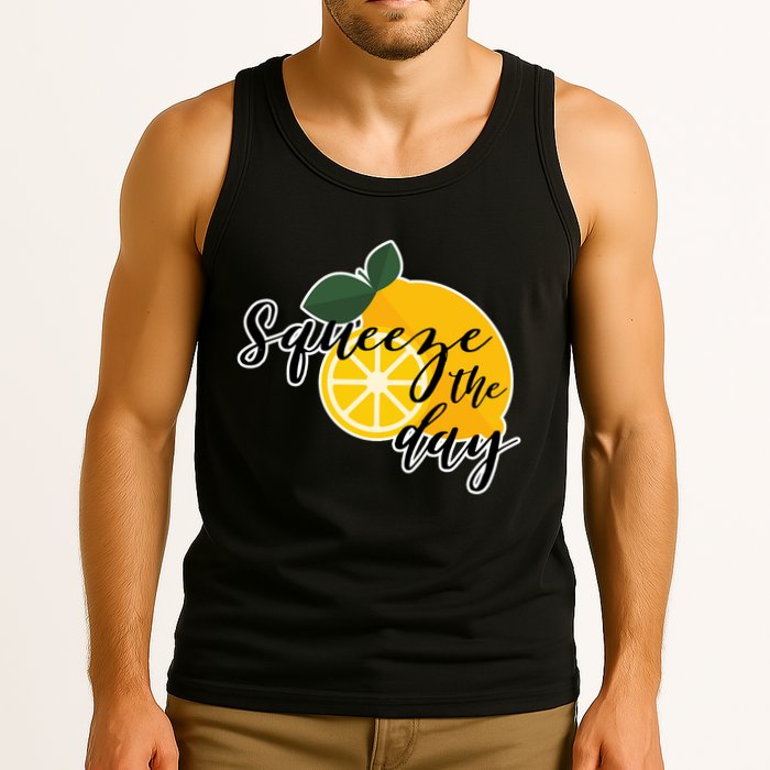 Squeeze The Day Lemon Motivational Tank Top