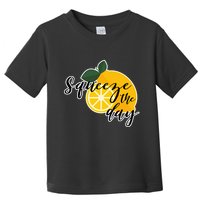 Squeeze The Day Lemon Motivational Toddler T-Shirt